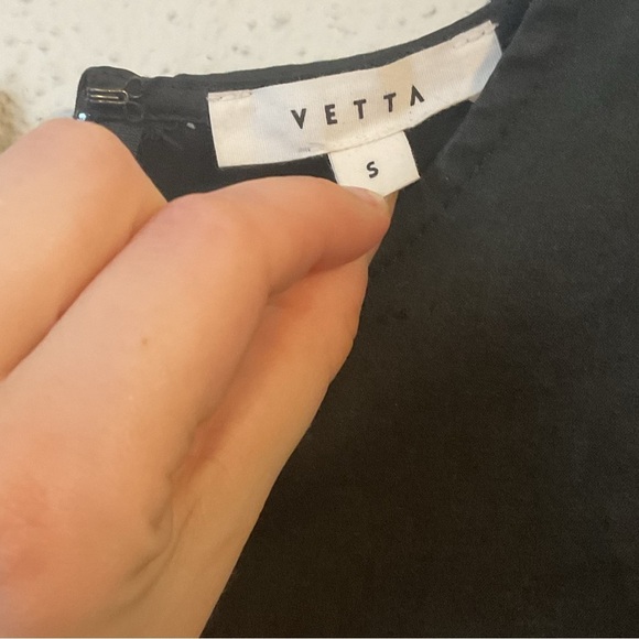 Vetta The Capsule Faux Suede Sheath Dress Size Small Charcoal Grey/ Black - Picture 7 of 15